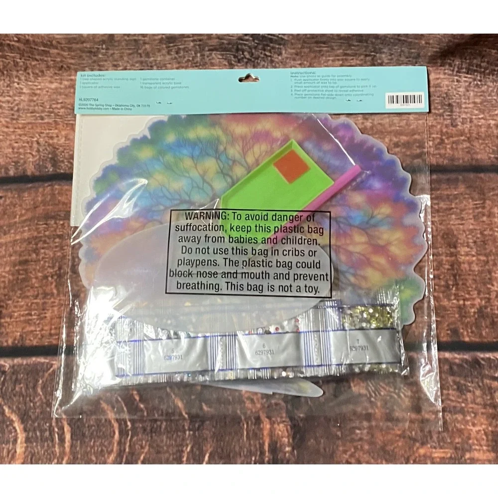Spring Colorful Tree Acrylic Standing Diamond Painting Kit Hobby Lobby